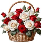 Цветы в корзине
